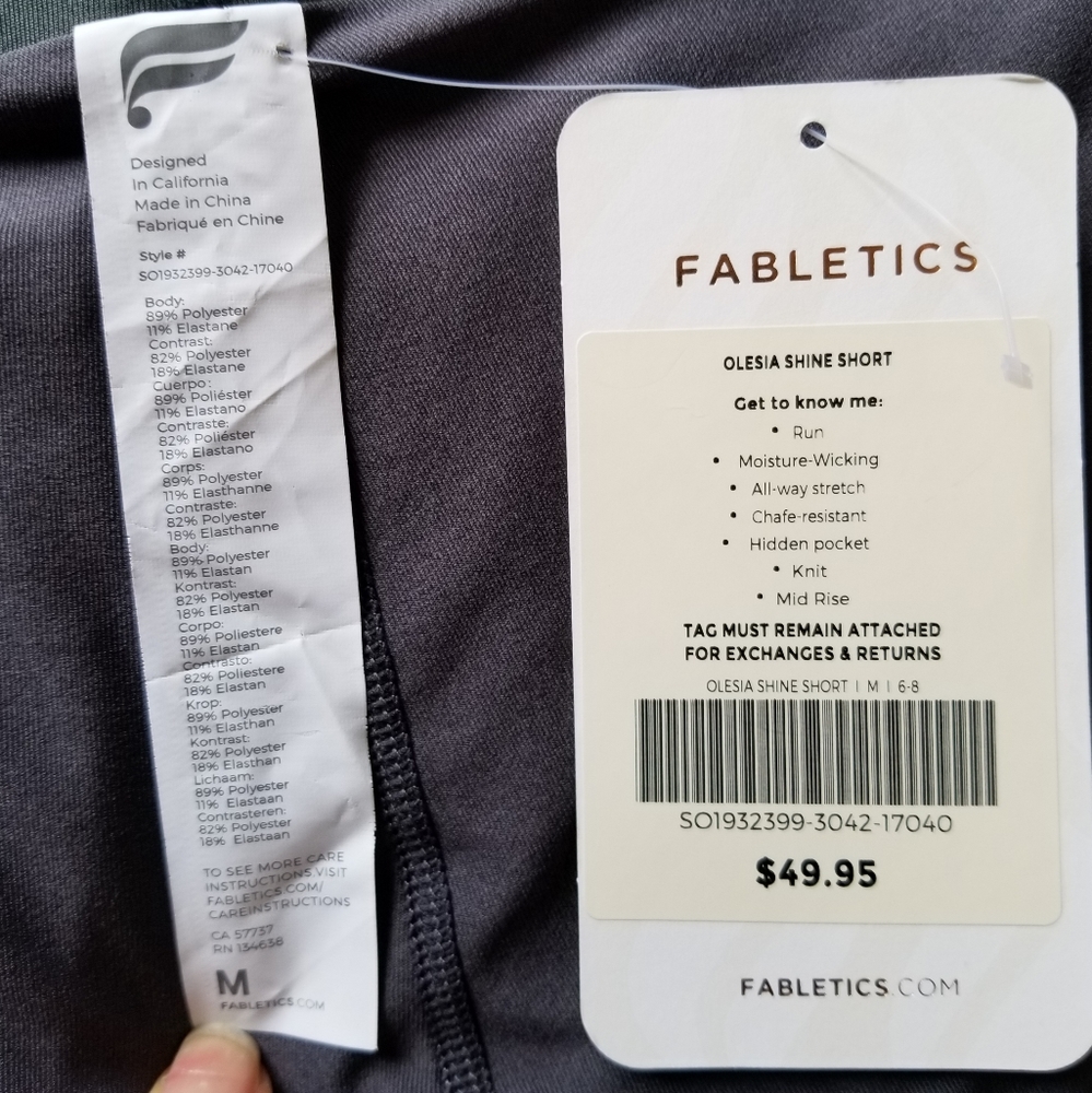 Fabletics Olesia Shine Short Skort Pockets M - Picture 6 of 16